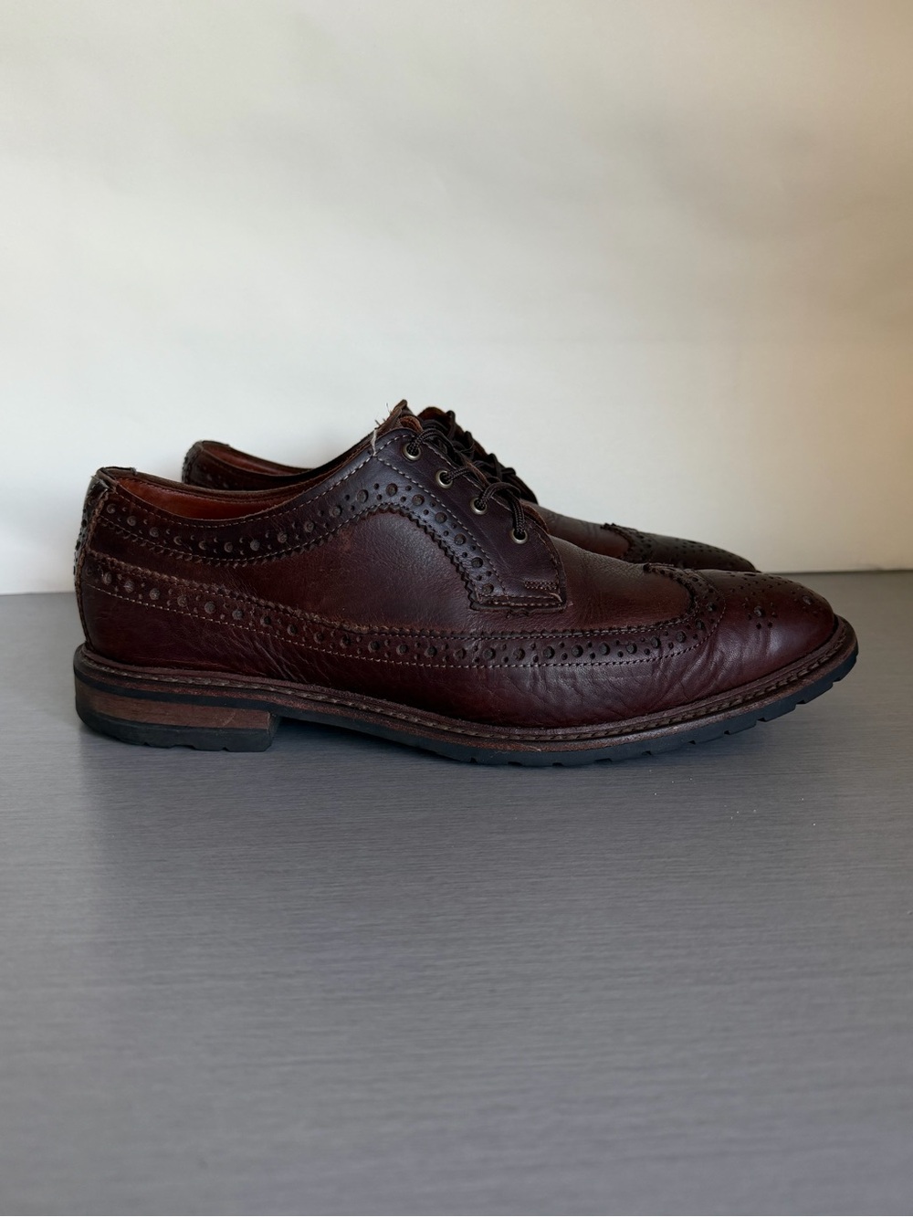 Brooks Brothers Brown Leather Brogues Shoes Made in USA